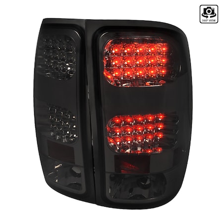 Spec-D Tuning 07-12 GMC Sierra LED Tail Lights Smoke LT-SIE07GLED-TM